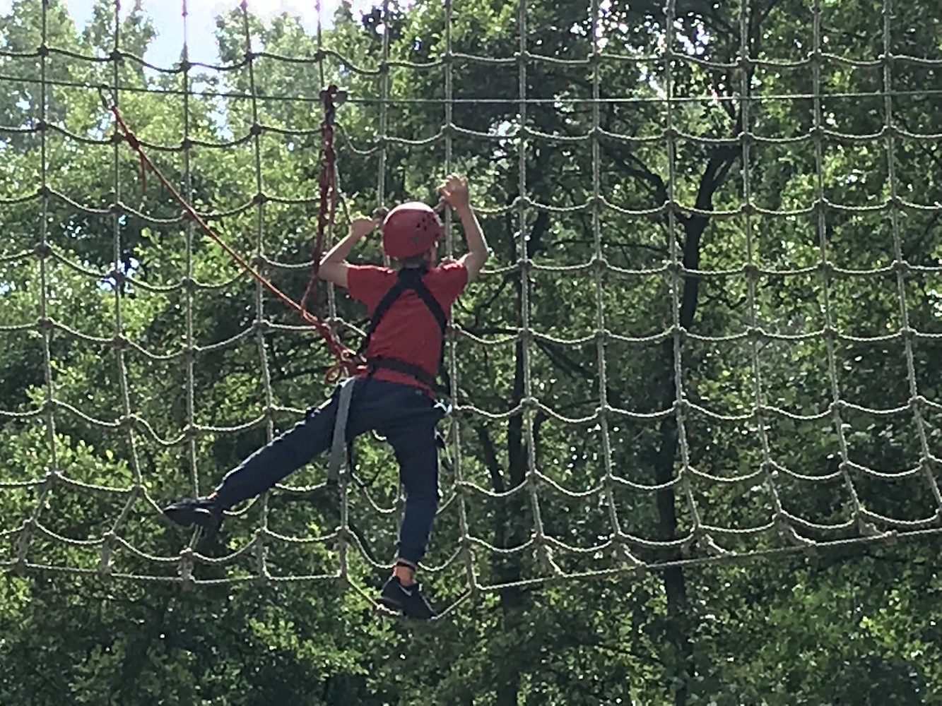 kong high ropes on the nets