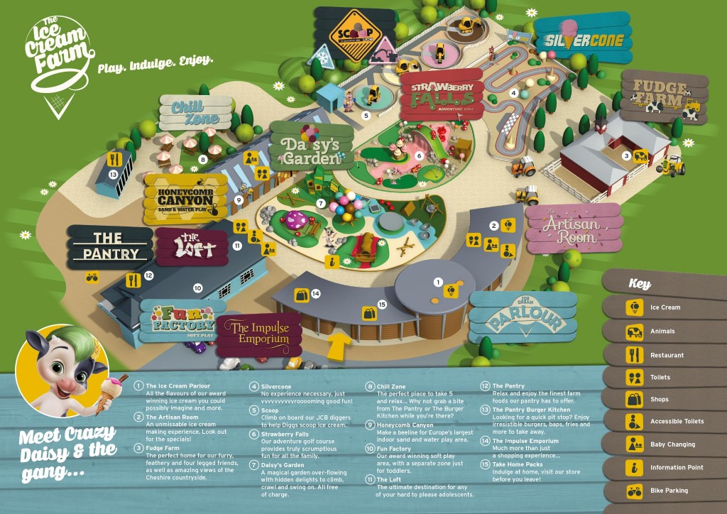 The Ice Cream Farm Cheshire Map